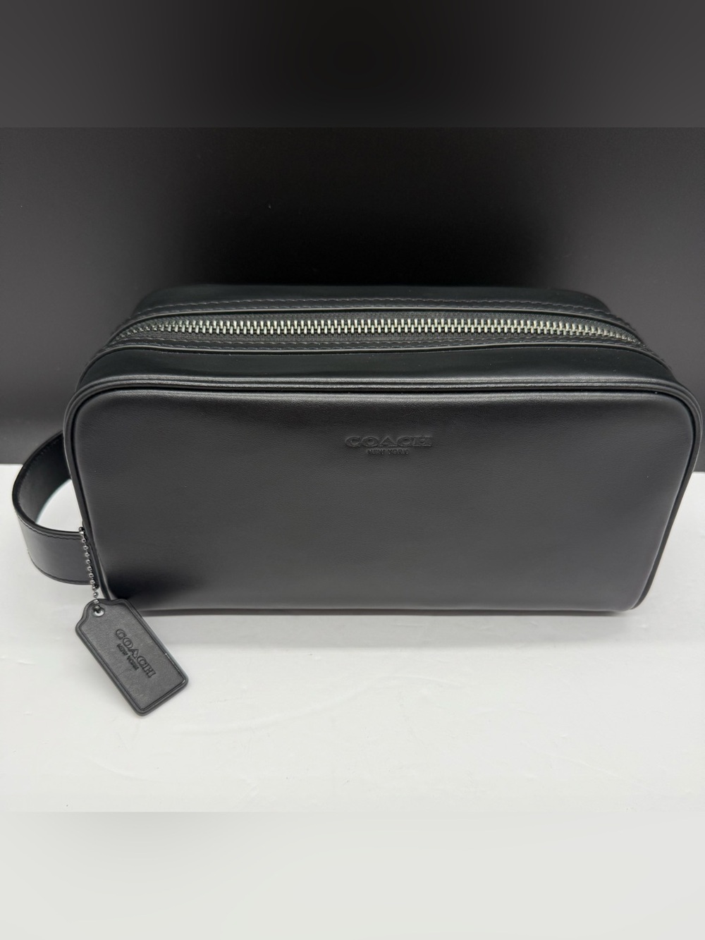 Coach Large Travel Kit GUNMETAL BLACK Never Used